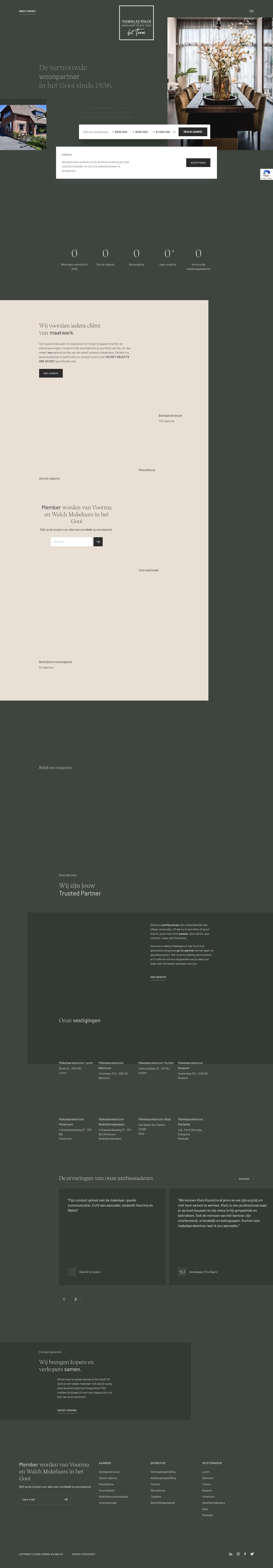 Screenshot van de website van www.voorma-walch.nl