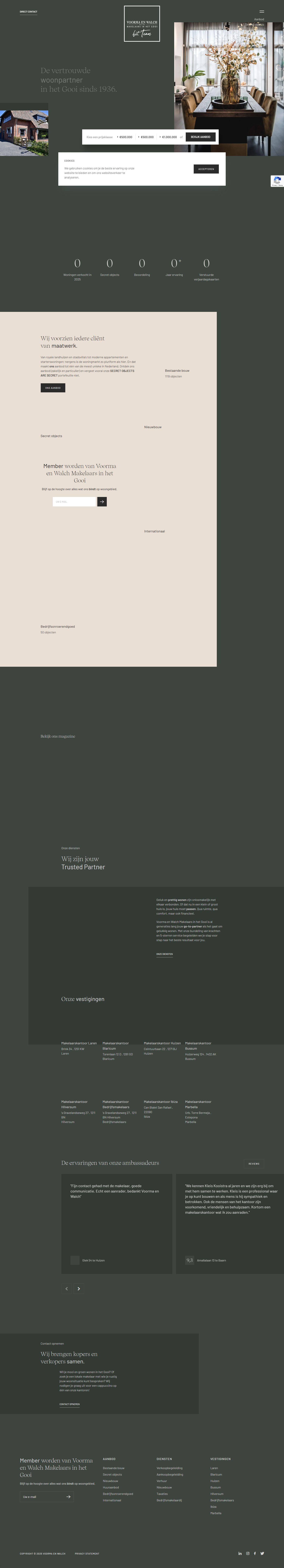 Screenshot van de website van www.voorma-walch.nl