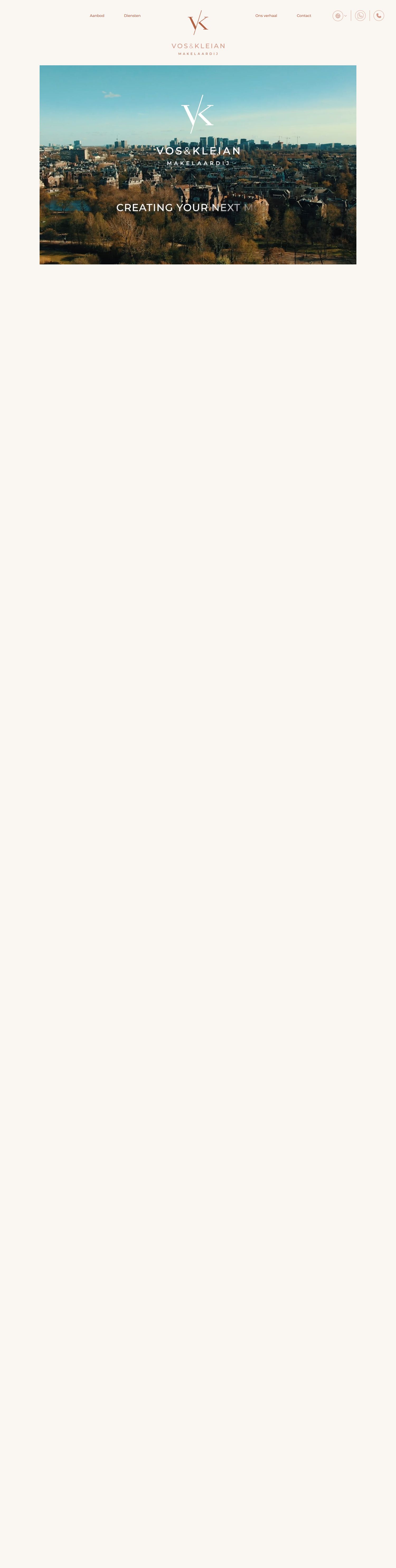 Screenshot van de website van www.voskleian.nl