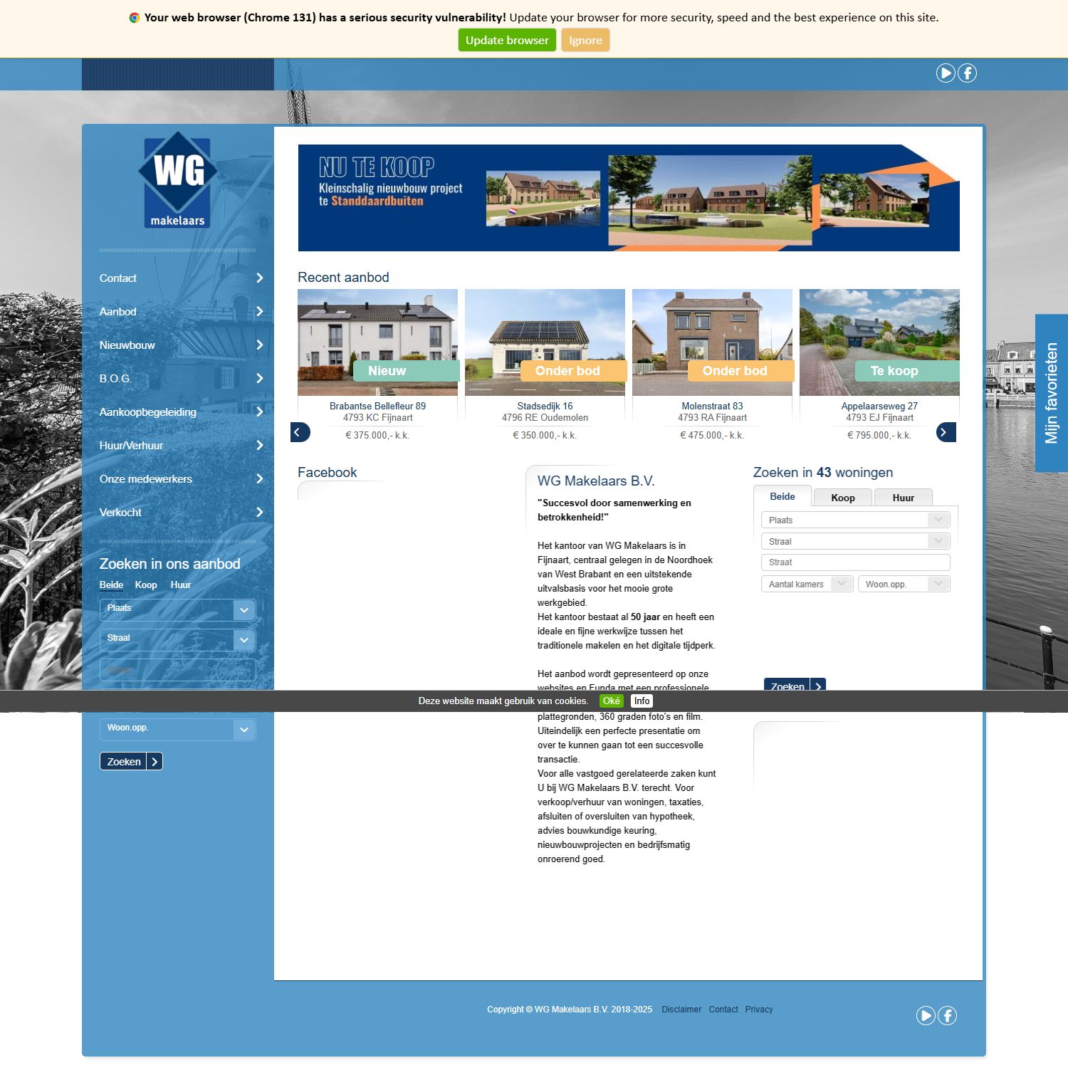 Foto van het kantoor van WG Makelaars B.V.