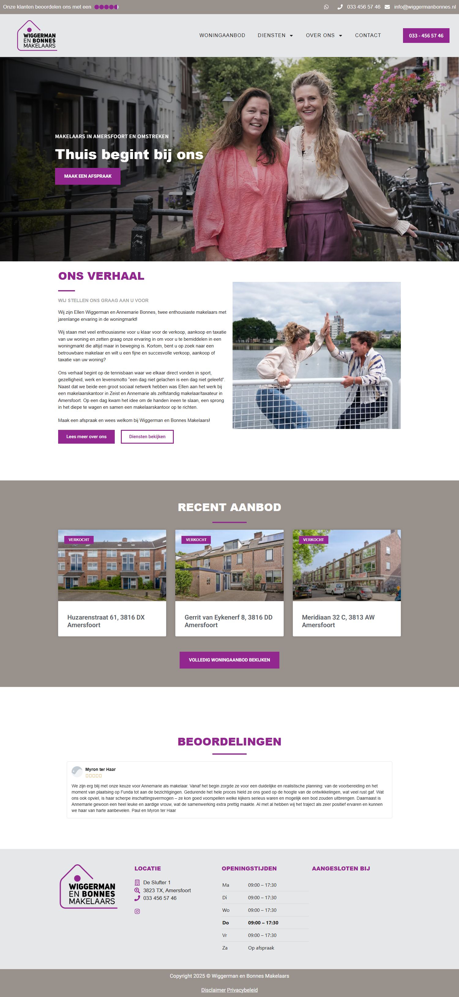 Kantoorfoto Wiggerman en Bonnes Makelaars