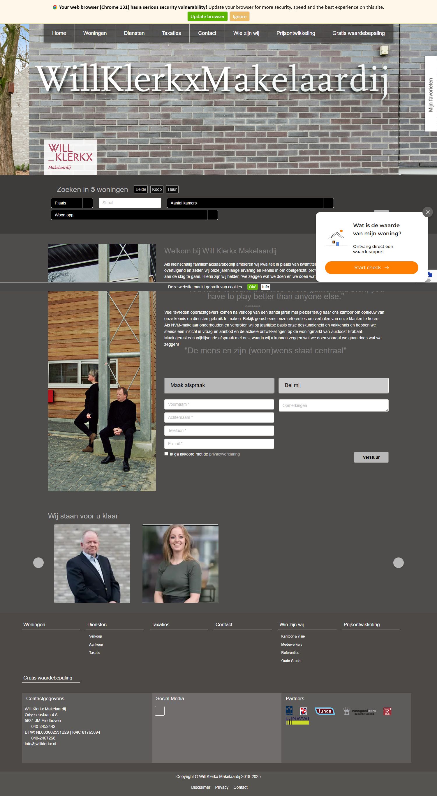 Kantoorfoto Will Klerkx Makelaardij