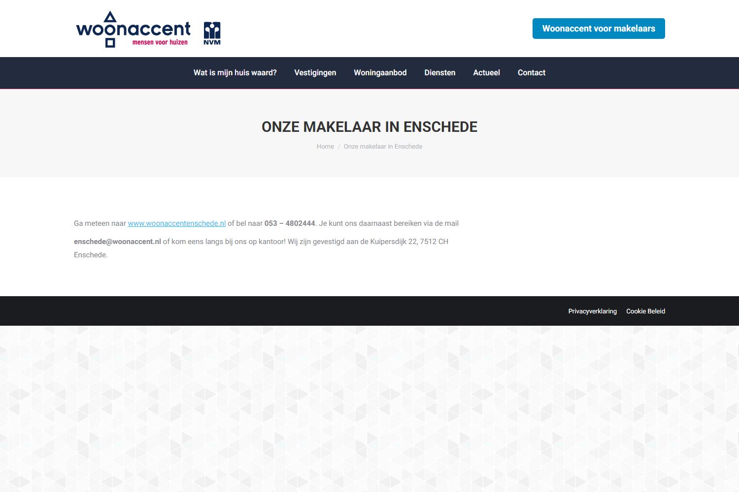 Kantoor foto van Woonaccent Makelaars Enschede